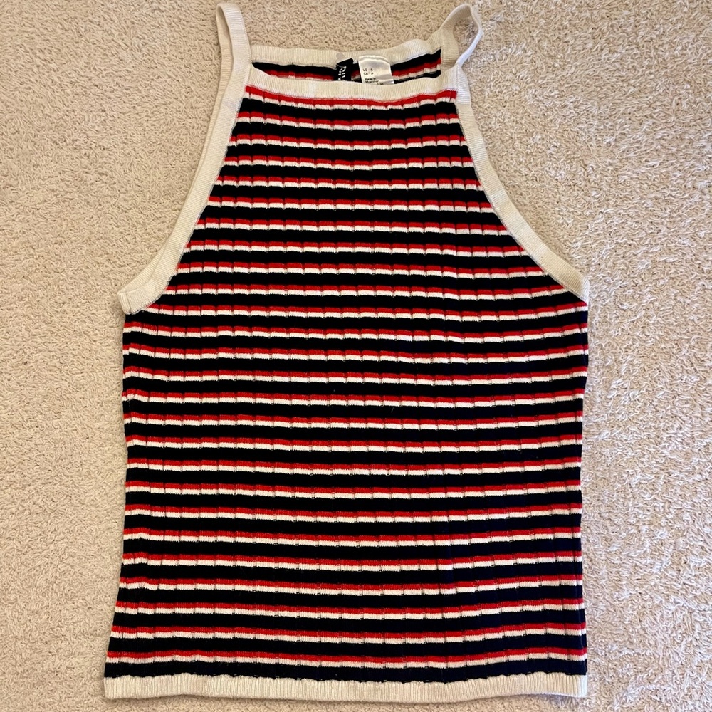 H&M Multicolor Striped Tank Top